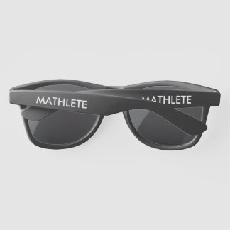 MATHLETE typography math themed Sunglasses