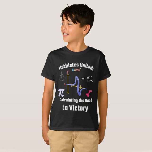 Mathletes United: Calculating the Road to Victory T-Shirt (Front Full)