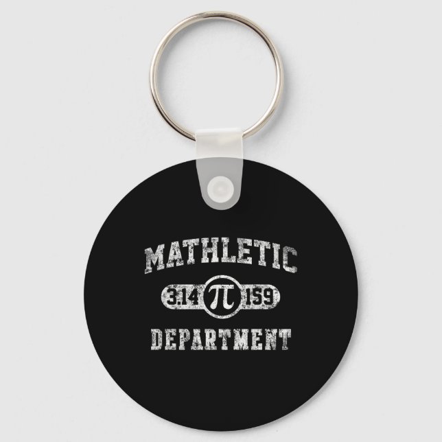 Mathletic Department 3.14159 Pi Day Math Teacher V Keychain (Front)