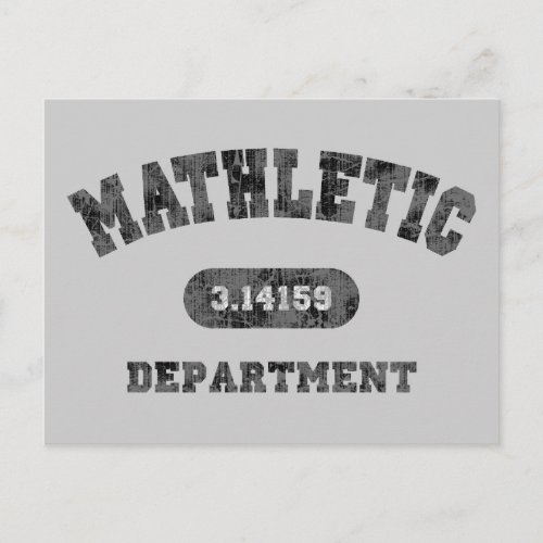 Mathletic Department Postcard
