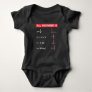 Maths Algebra Mathematics Teacher Gift Idea Baby Bodysuit