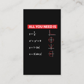 Maths Algebra Mathematics Teacher Gift Idea Business Card
