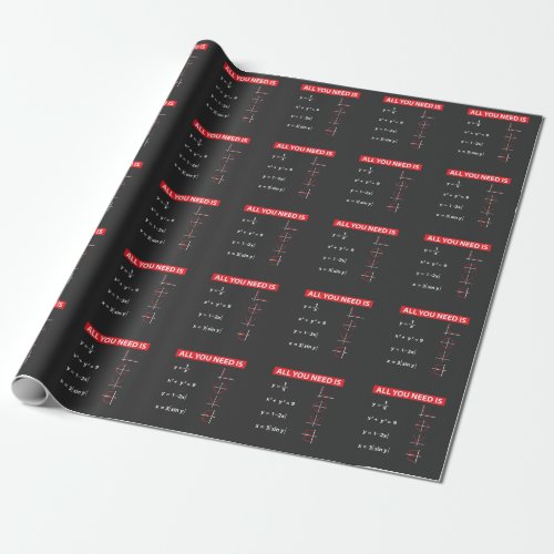 Maths Algebra Mathematics Teacher Gift Idea Wrapping Paper