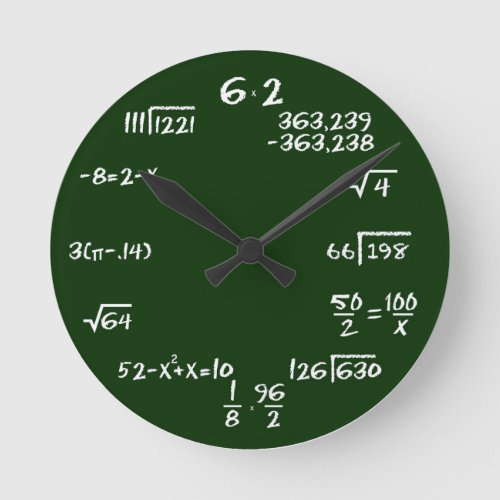 Maths and Physics Wall Clock