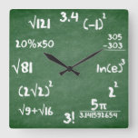Maths Clock For Mathematics Lovers at Zazzle