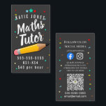 maths English tutor home learning exams Business Card<br><div class="desc">Insert Card,  designed by The Arty Apples Limited</div>