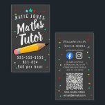 maths English tutor home learning exams Business Card<br><div class="desc">Insert Card,  designed by The Arty Apples Limited</div>