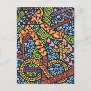 Maths Geek Doodle Postcard