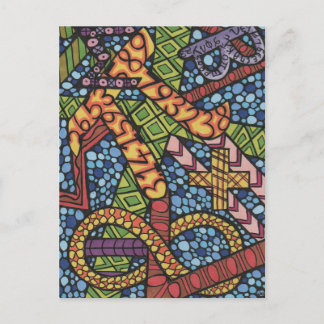 Maths Geek Doodle Postcard