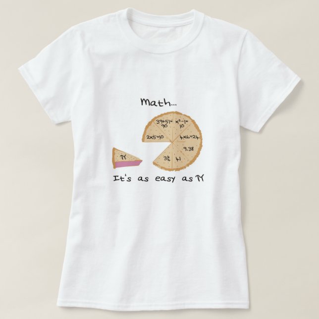 Maths it's as easy as... tee (Design Front)