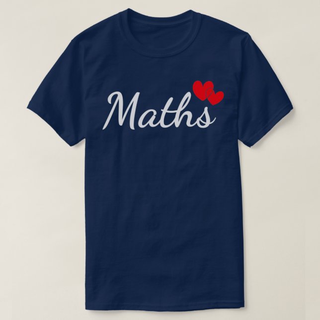 Maths Love T-Shirt (Design Front)