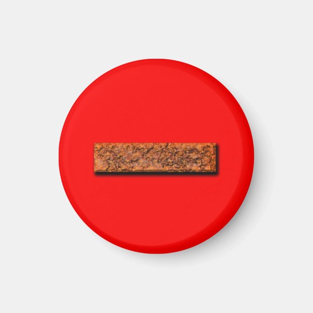 Maths Minus Sign Teaching or Memory Aid Magnet (Front)