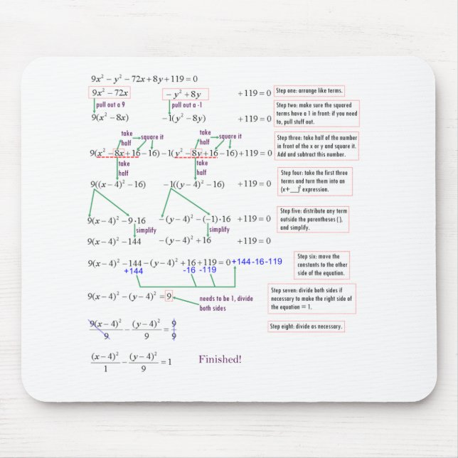 Maths Mouse Pad (Front)