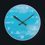 Maths Quiz Clock - Clock Blue<br><div class="desc">Sky blue color for the intelligent clock ever!</div>