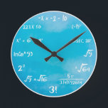 Maths Quiz Clock - Clock Blue<br><div class="desc">Sky blue color for the intelligent clock ever!</div>