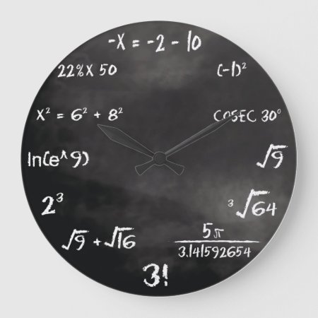 Maths Quiz Round Clock (custom)