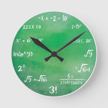 Maths Quiz - Sheldon Cooper Clock by srk4you at Zazzle