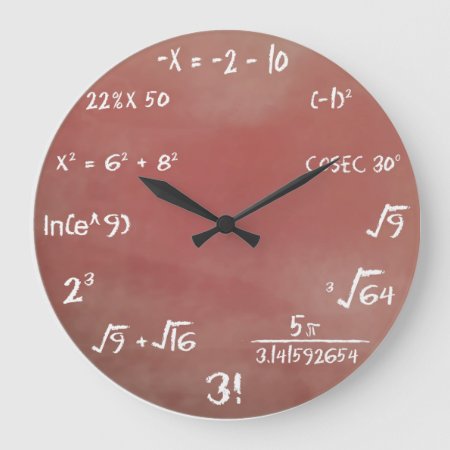 Maths Quiz Wall Clock