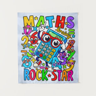 Maths Rockstar Banner for Number Day Schools Tapestry