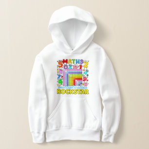 Maths Rockstar Cute Calculator Hoodie