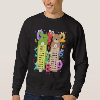 Maths Table Costume Idea For Kids & Teacher Number Sweatshirt
