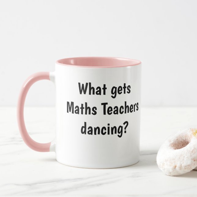 Maths Teacher Gift Idea Maths Joke Pun Mug (With Donut)