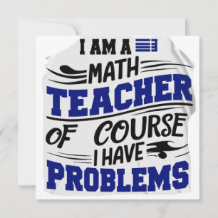 Maths teacher Jest  Thank You Card