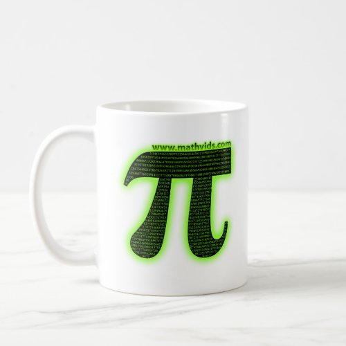 MathVidscom taught me how to count to Pi Coffee Mug