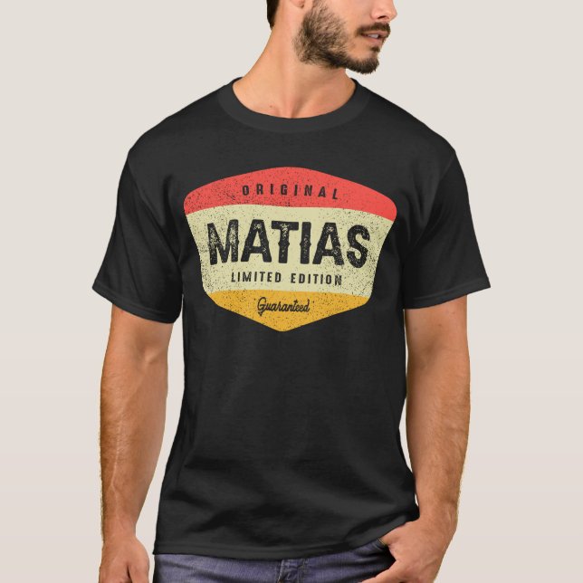Matias Personalized Name - Vintage Name Matias T-Shirt (Front)