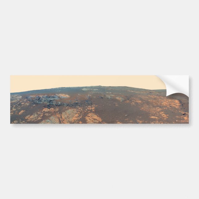Matijevic Hill Panorama From Mars Rover Bumper Sticker (Front)