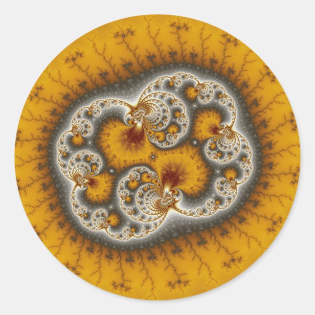 Matilda19 - Fractal art Classic Round Sticker (Front)