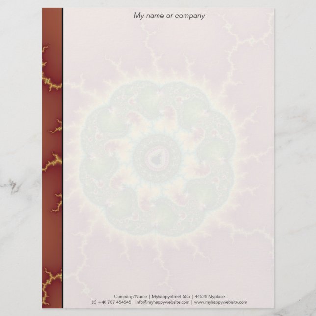 Matilda21a - Fractal Art Letterhead (Front)
