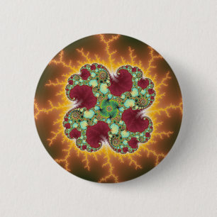 Matilda 17 - Fractal Art Pinback Button