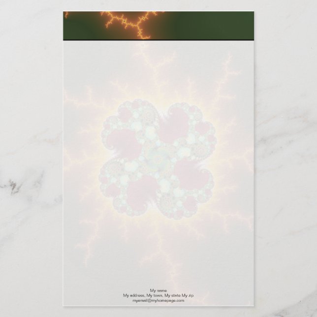 Matilda 17 - Fractal Art Stationery (Front)