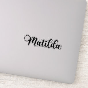 Matilda Name - Handwritten Calligraphy Sticker