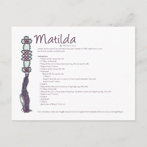 Matilda Postcard