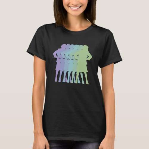 Matilda Strong gradient musical theatre stance T_Shirt