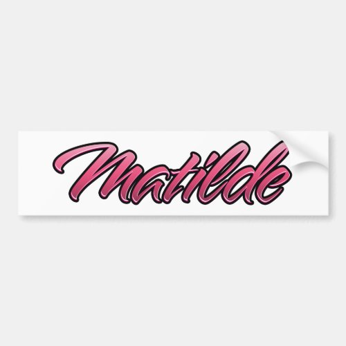 Matilde faded pink Aufkleber Sticker