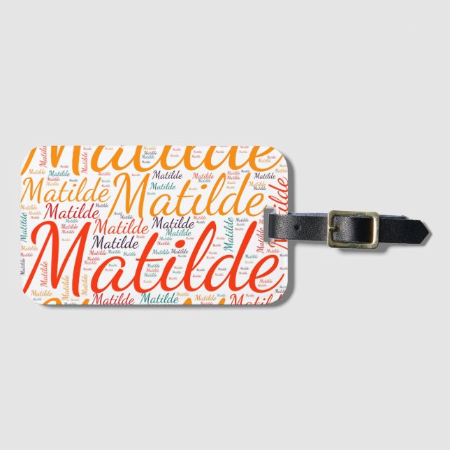 Matilde Luggage Tag (Front Horizontal)