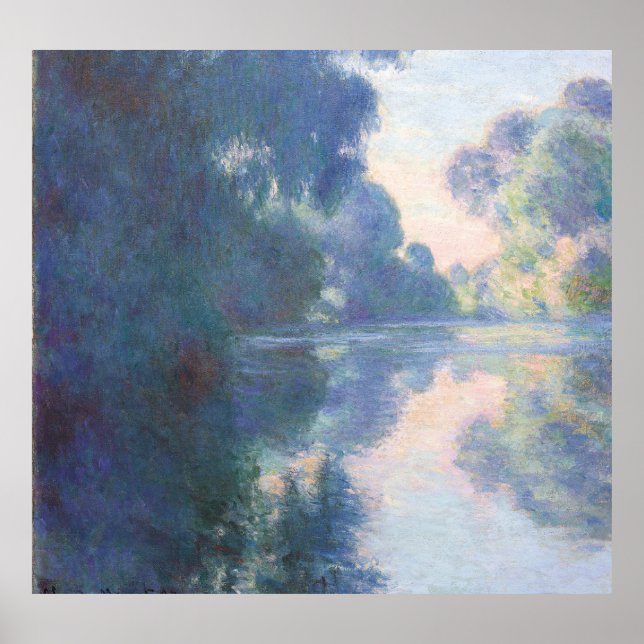 Matinee sur la Seine, 1897 (oil on canvas) Poster (Front)