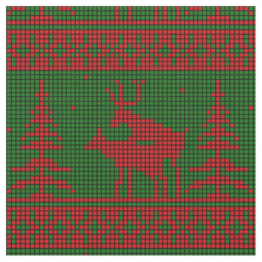 mating reindeer ugly christmas fabric