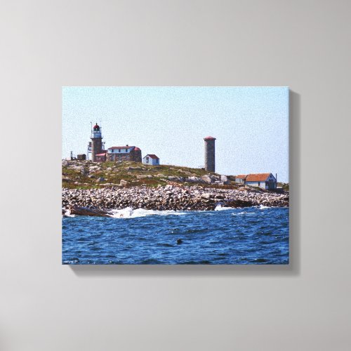 Matinicus Rock Lighthouse Maine Canvas Print