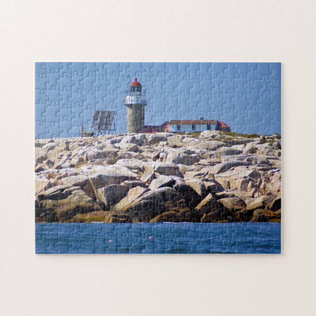 Matinicus Rock Lighthouse, Maine Jigsaw Puzzle (Horizontal)