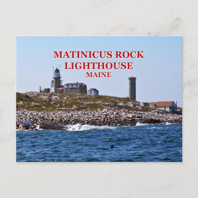 Matinicus Rock Lighthouse, Maine Postcard (Front)