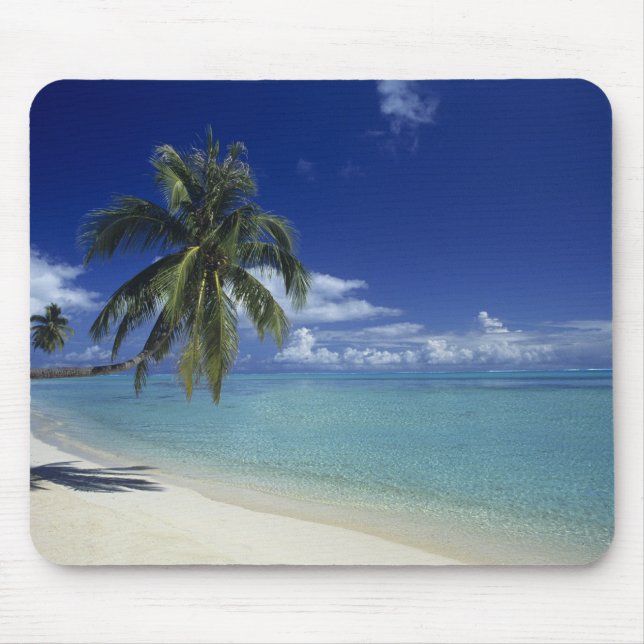 Matira Beach on the island of Bora Bora, Mouse Pad (Front)