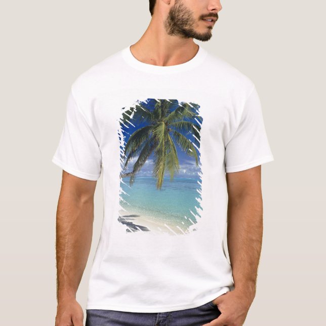 Matira Beach on the island of Bora Bora, Society T-Shirt (Front)