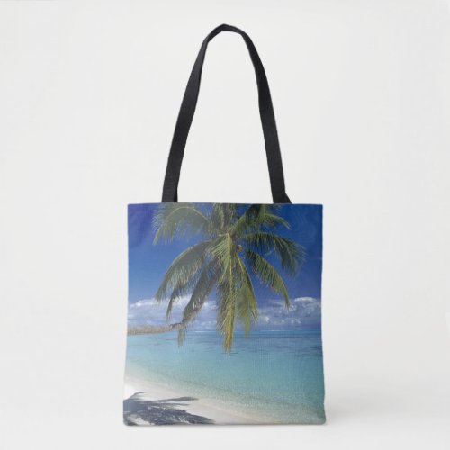 Matira Beach on the island of Bora Bora Society Tote Bag