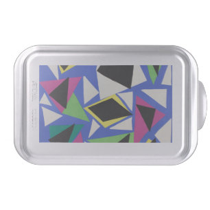Matisse Abstract Geometric Blue Cut Out Art Cake Pan