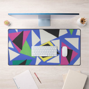 Matisse Abstract Geometric Blue Cut Out Art Desk Mat