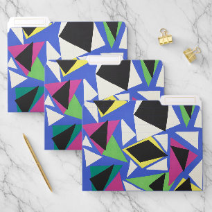 Matisse Abstract Geometric Blue Cut Out Art File Folder